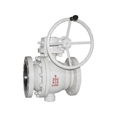 गुणवत्ता  Cast Trunnion Ball Valve 2" - 40" API 6D Flange 2 Piece Cast Steel 300LB कारखाना