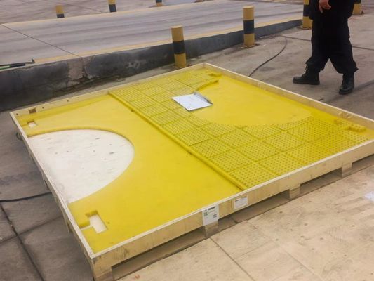 ZP375 एंटी स्लिप मैट 30mm प्लास्टिक नॉन स्लिप मैट ड्रिलिंग रोटरी टेबल के लिए