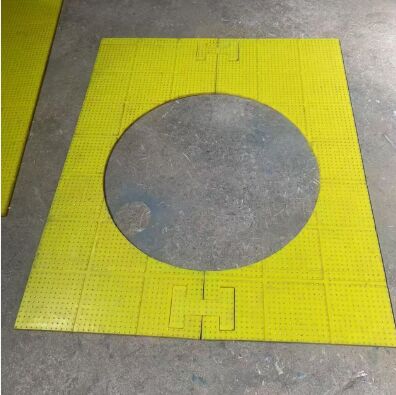 रोटरी टेबल एंटी स्लिप मैट सामग्री पीयू का ड्रिलिंग प्लेटफॉर्म पर उपयोग