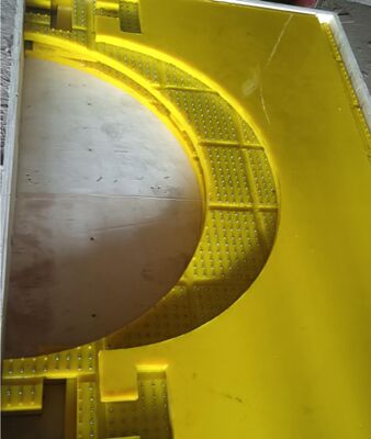 रोटरी टेबल एंटी स्लिप मैट मटेरियल पीयू पहनने प्रतिरोधी ZP175 के लिए इस्तेमाल किया